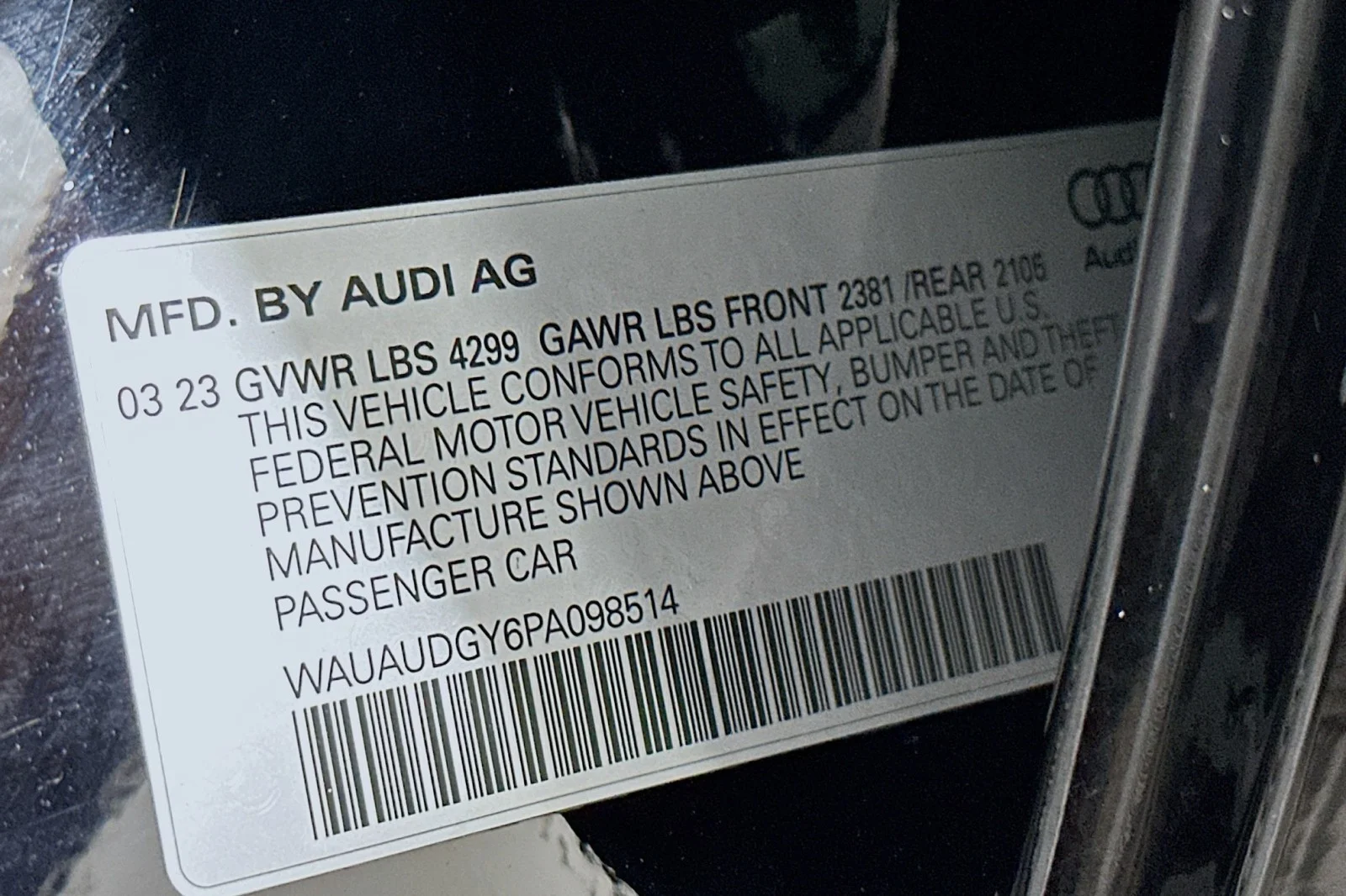 Used 2023 Brilliant Black Audi Premium image 24