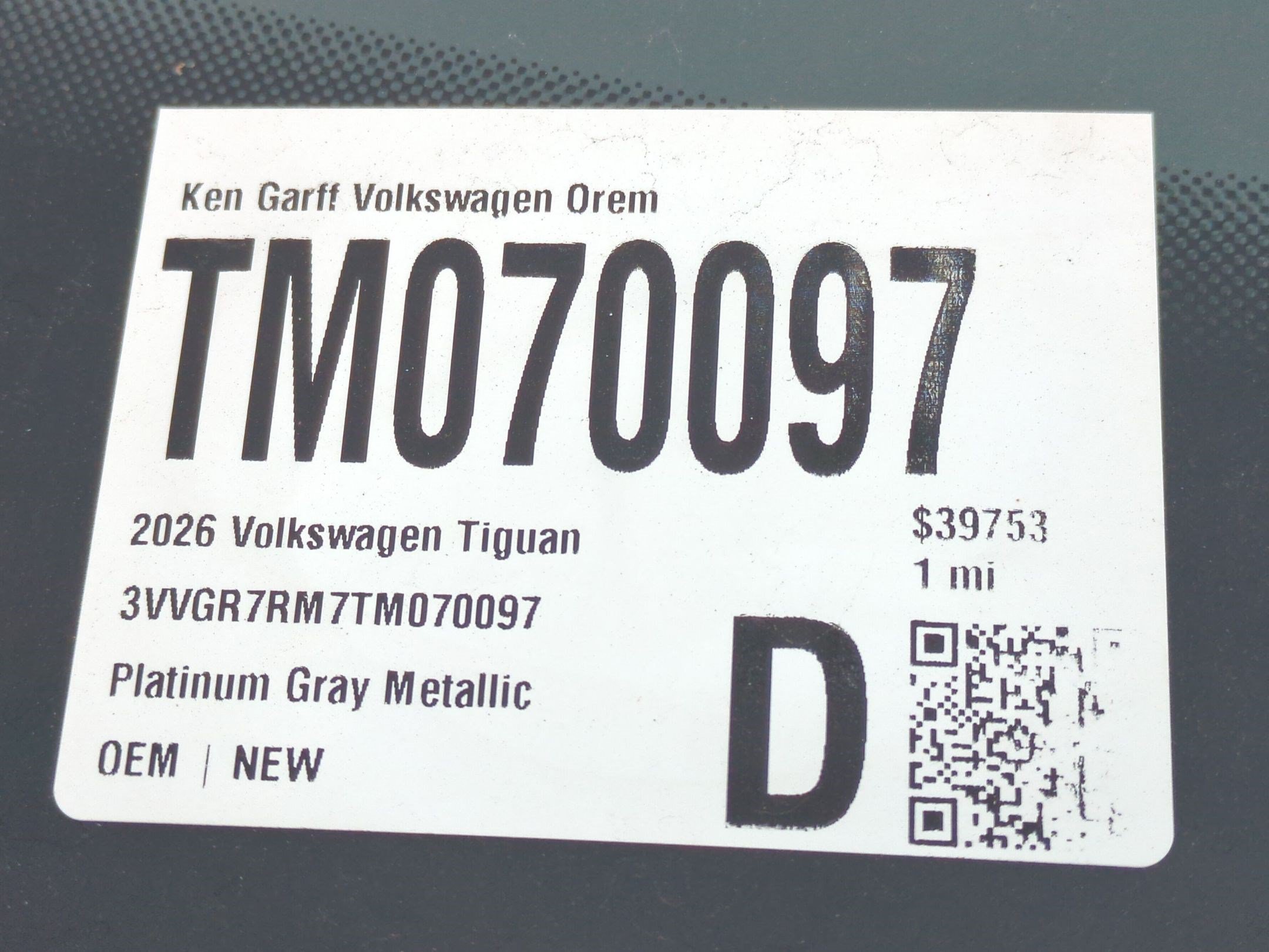 New 2026 Platinum Gray Metallic Volkswagen SE R-Line Black image 16