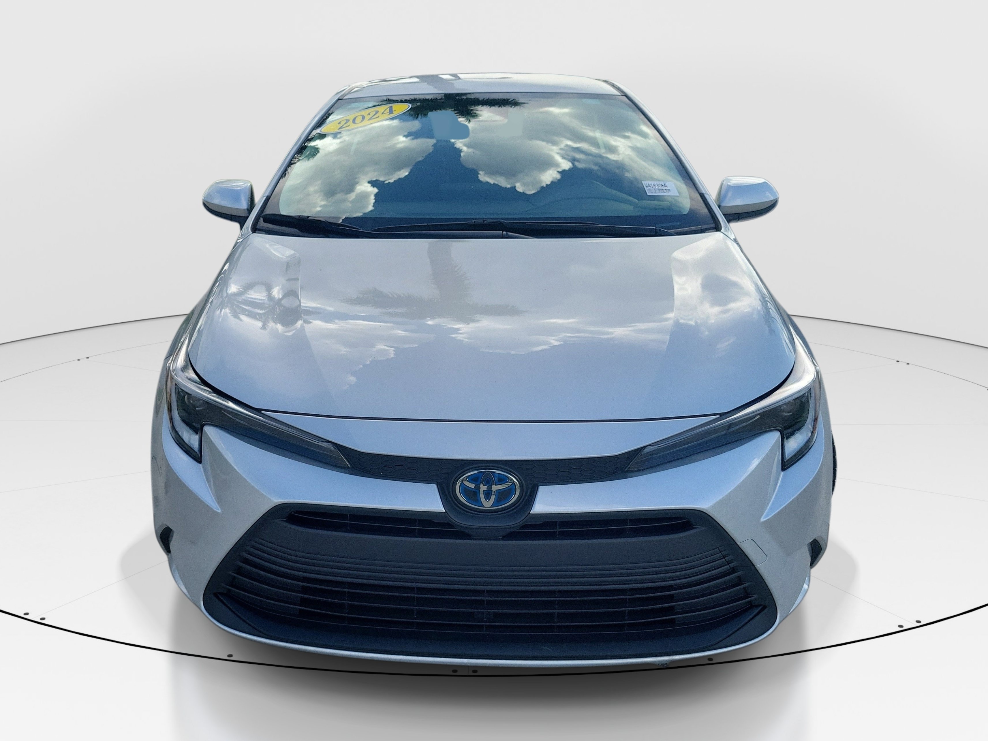 Used 2024 Classic Silver Metallic Toyota Hybrid LE image 2