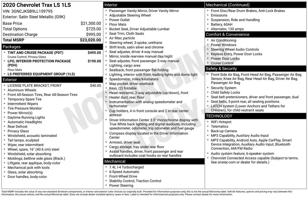 2020 Chevrolet Trax LS