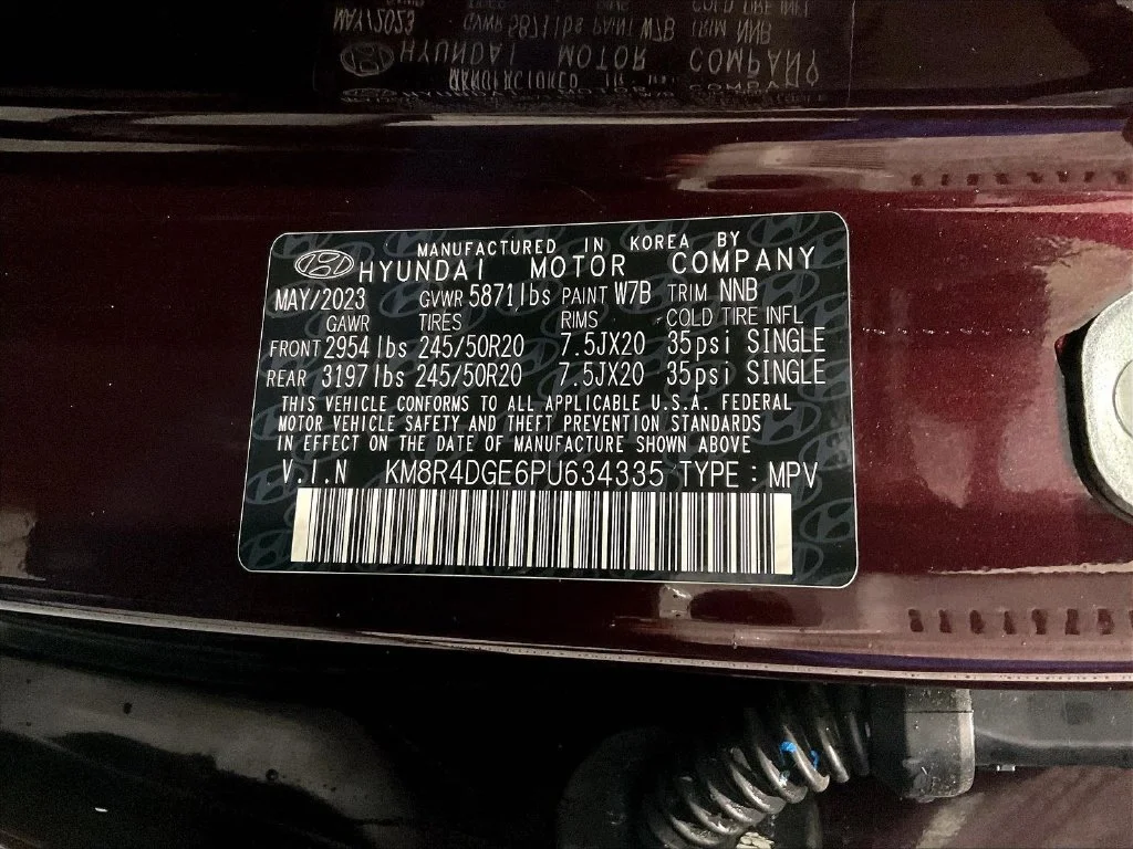 Used 2023 Sierra Burgundy Hyundai SEL image 36