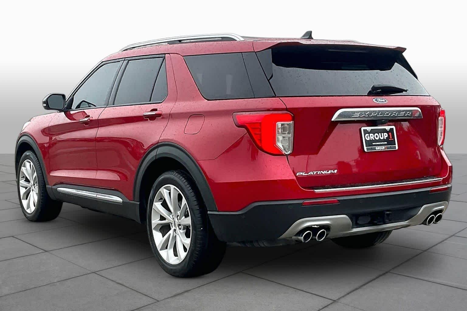 Used 2021 Rapid Red Metallic Tinted Clearcoat Ford Platinum image 12