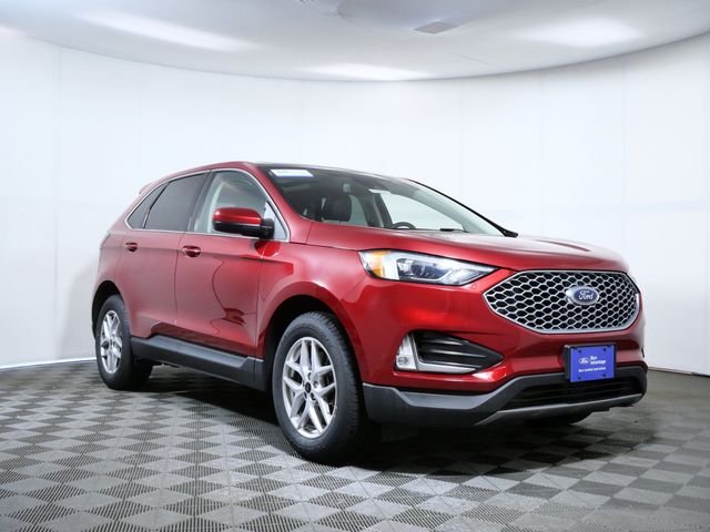 Certified Used 2023 Red Ford SEL image 1