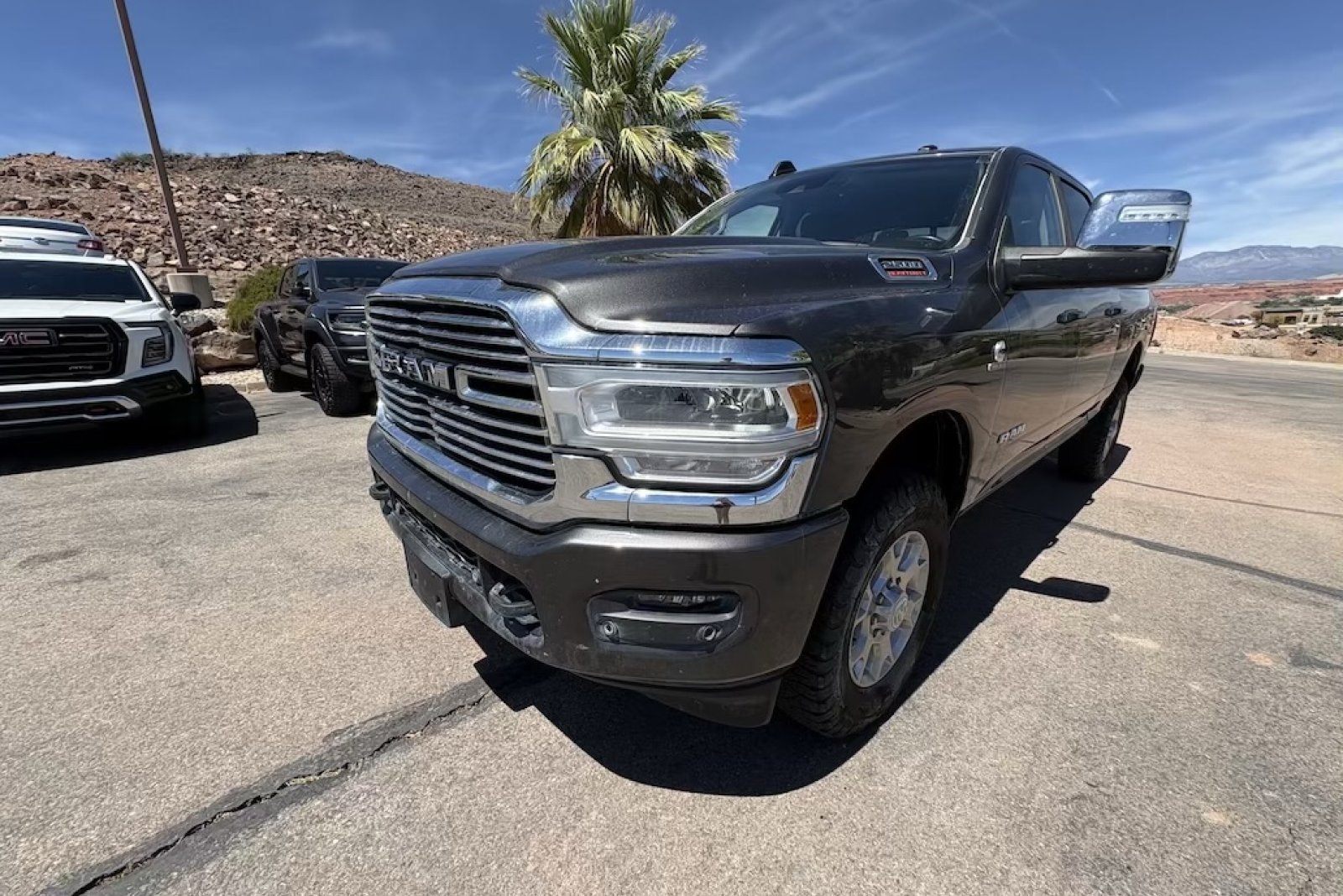 Certified Used 2024 Granite Crystal Metallic Clearcoat Ram Laramie image 1