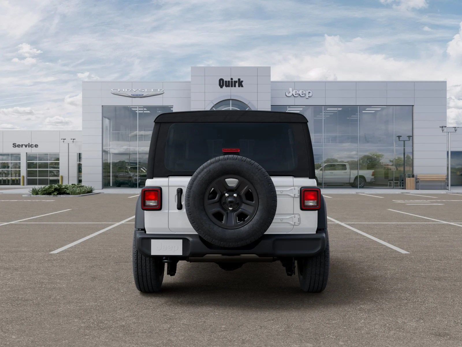 New 2026 Bright White Clear-Coat Exterior Paint Jeep Sport image 33