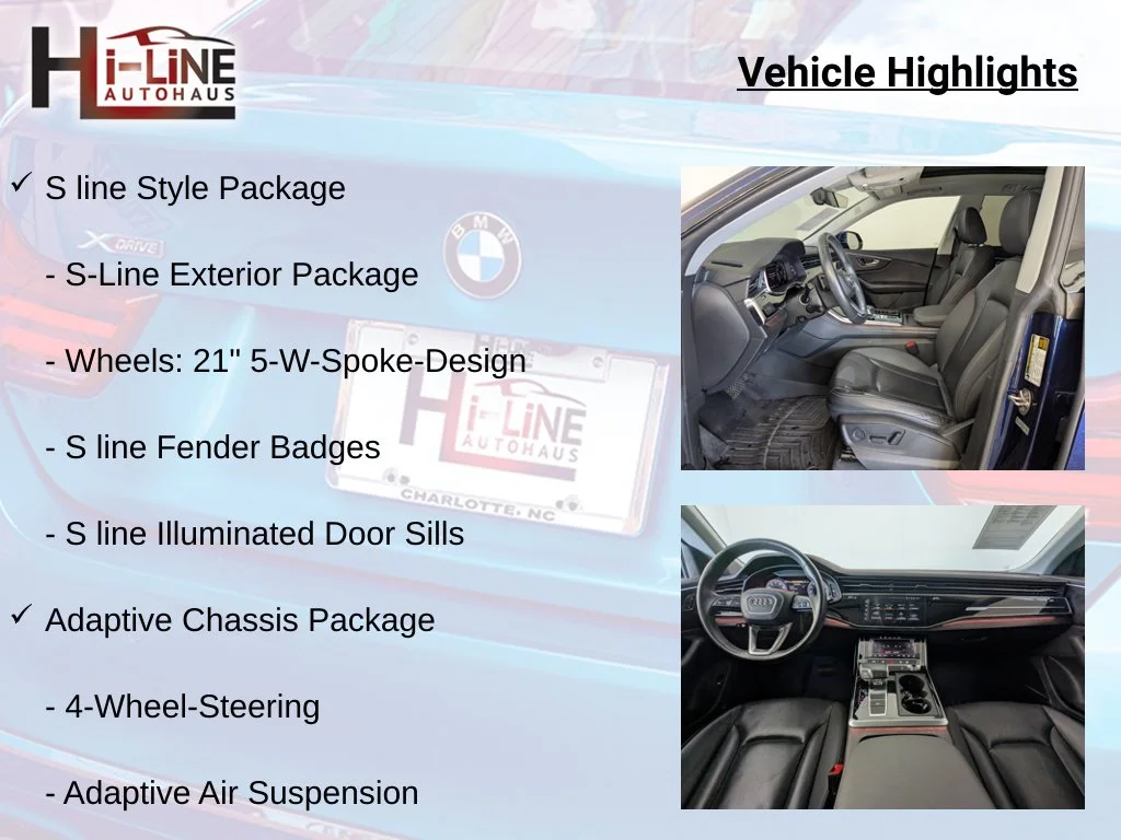 Certified Used 2021 Blue Audi 55 Premium Plus image 34