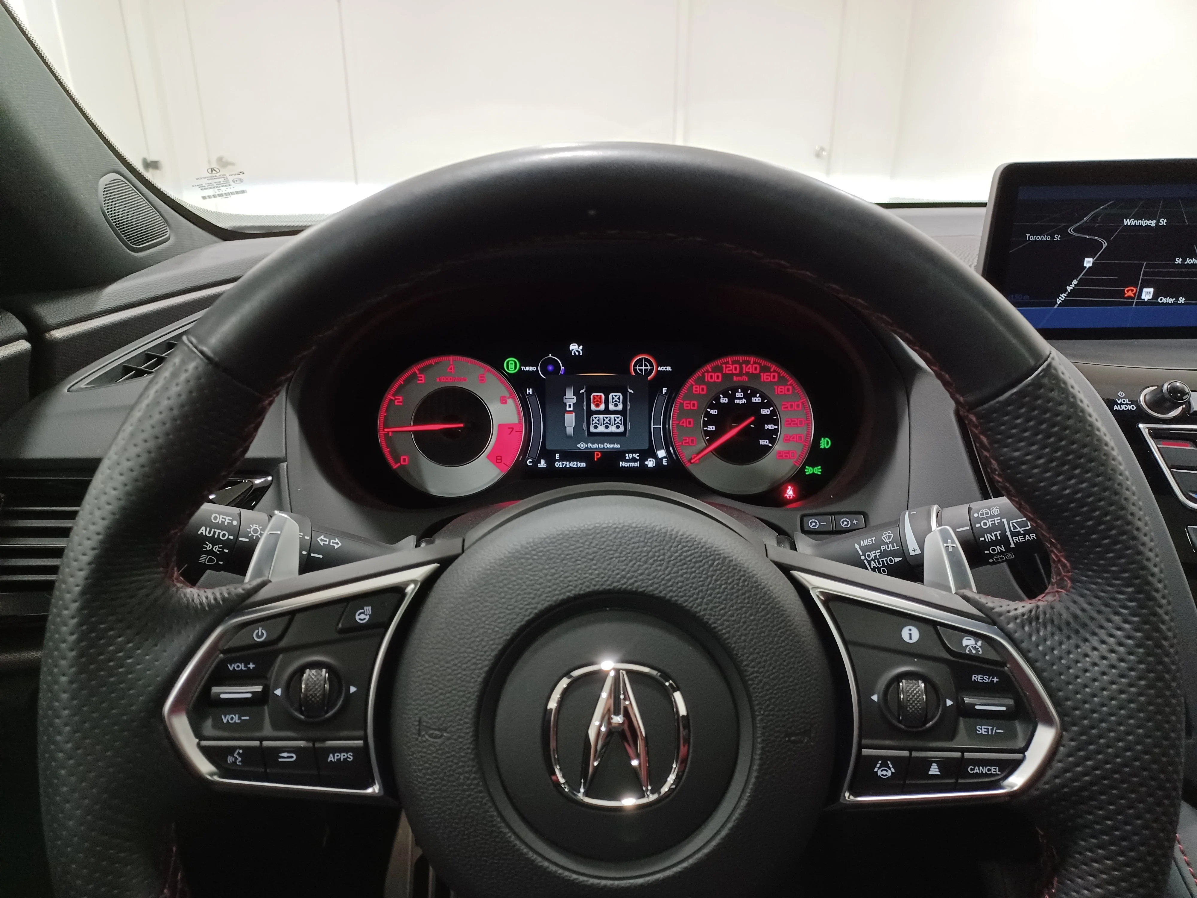 Certified Used 2025 Platinum White Pearl Acura A-Spec AWD*Adaptive Cruise | Remote Start | Cooled Leather | Pano Roof | Htd Wheel | ELS 3D Audio image 15