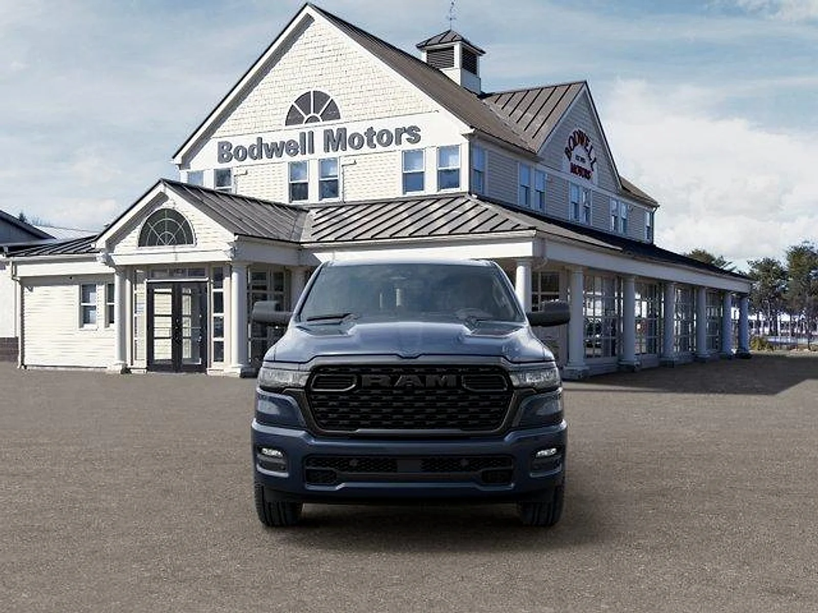 New 2026 Forged Blue Metallic Exterior Paint RAM Express Crew Cab 4x4 5