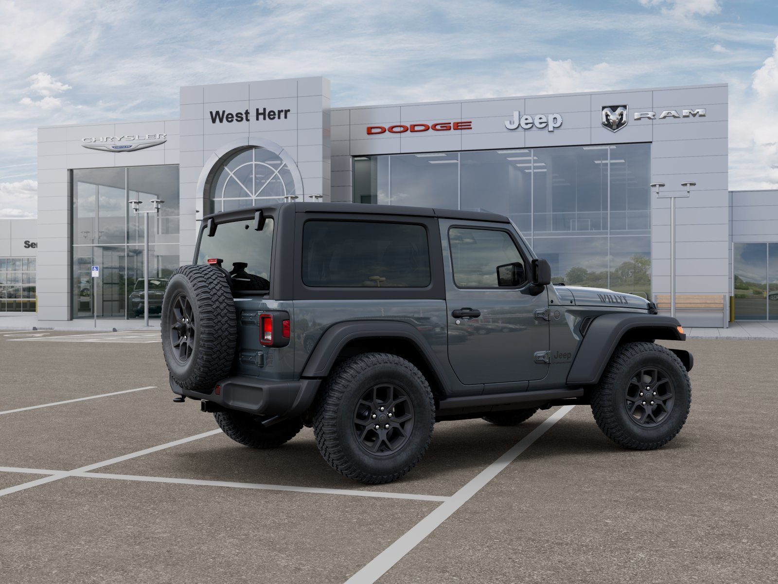 New 2026 Anvil Clear-Coat Exterior Paint Jeep WRANGLER 2-DOOR WILLYS image 30