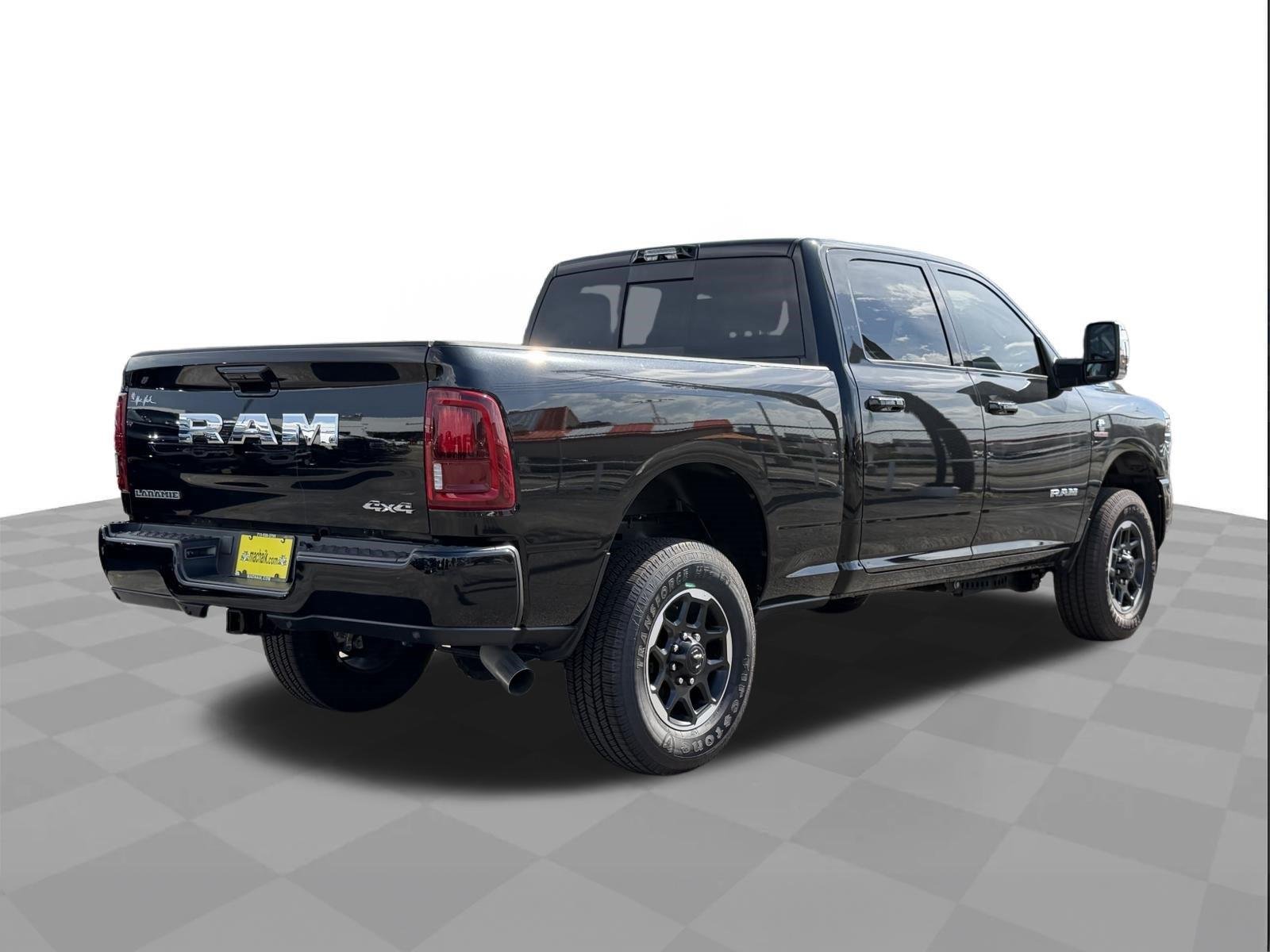 Used 2025 Diamond Black Crystal Pearlcoat Ram Laramie image 5