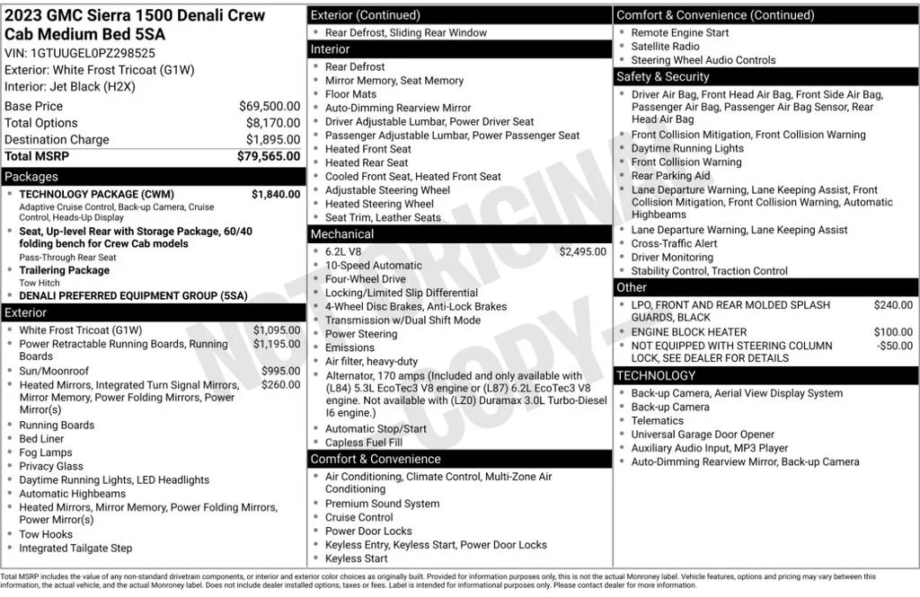 Certified Used 2023 White GMC Denali image 3