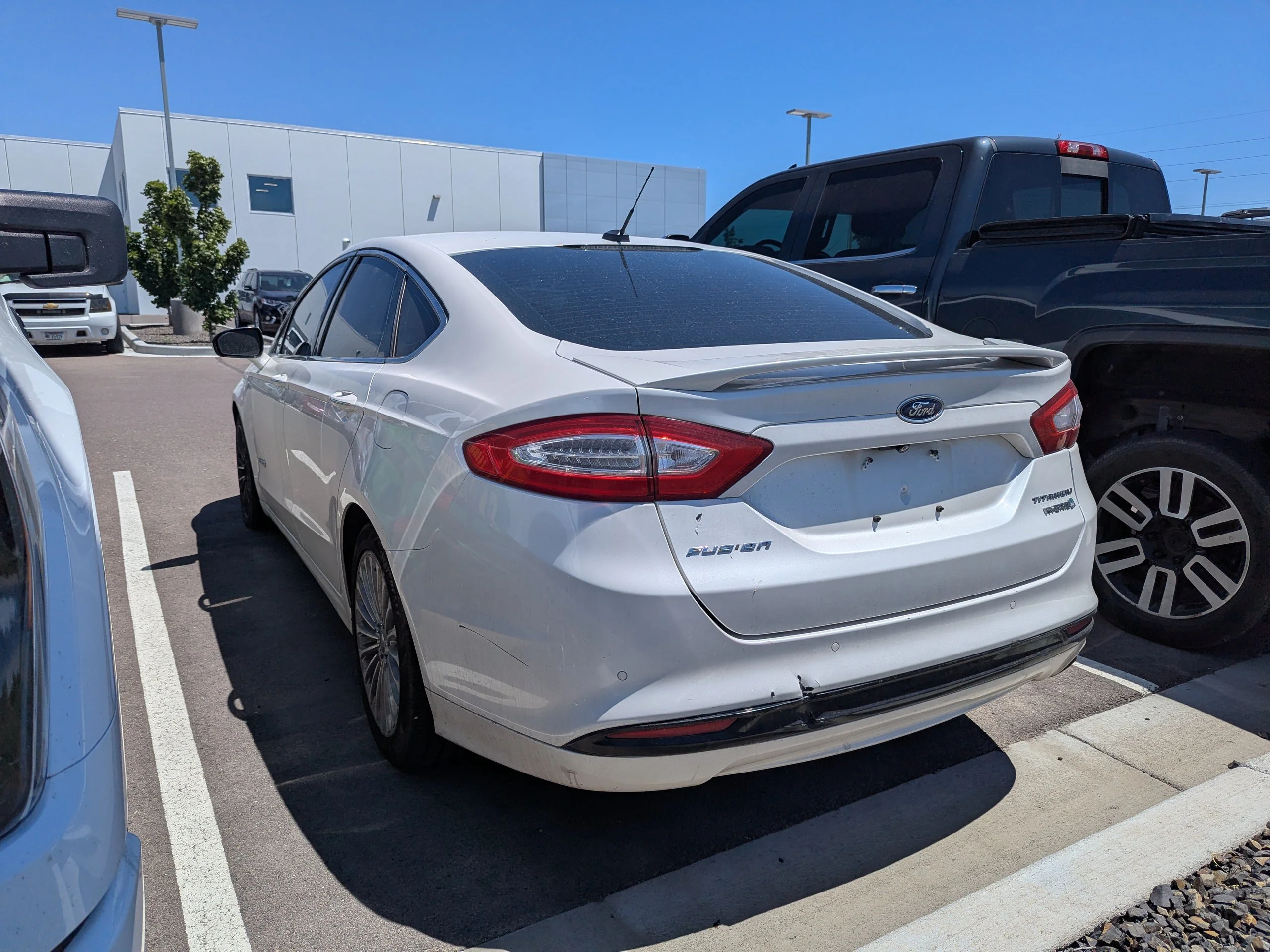 Used 2014 White Ford Titanium Hybrid image 6
