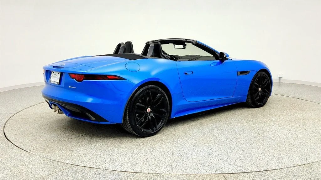 Used 2018 Ultra Blue Metallic Jaguar Convertible Automatic R-Dynamic w/ Exterior Black Design Package image 5