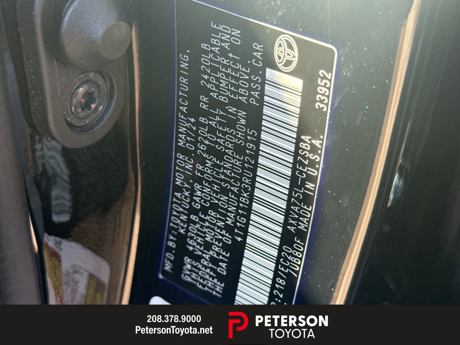 Used 2024 Black Toyota SE Nightshade image 24