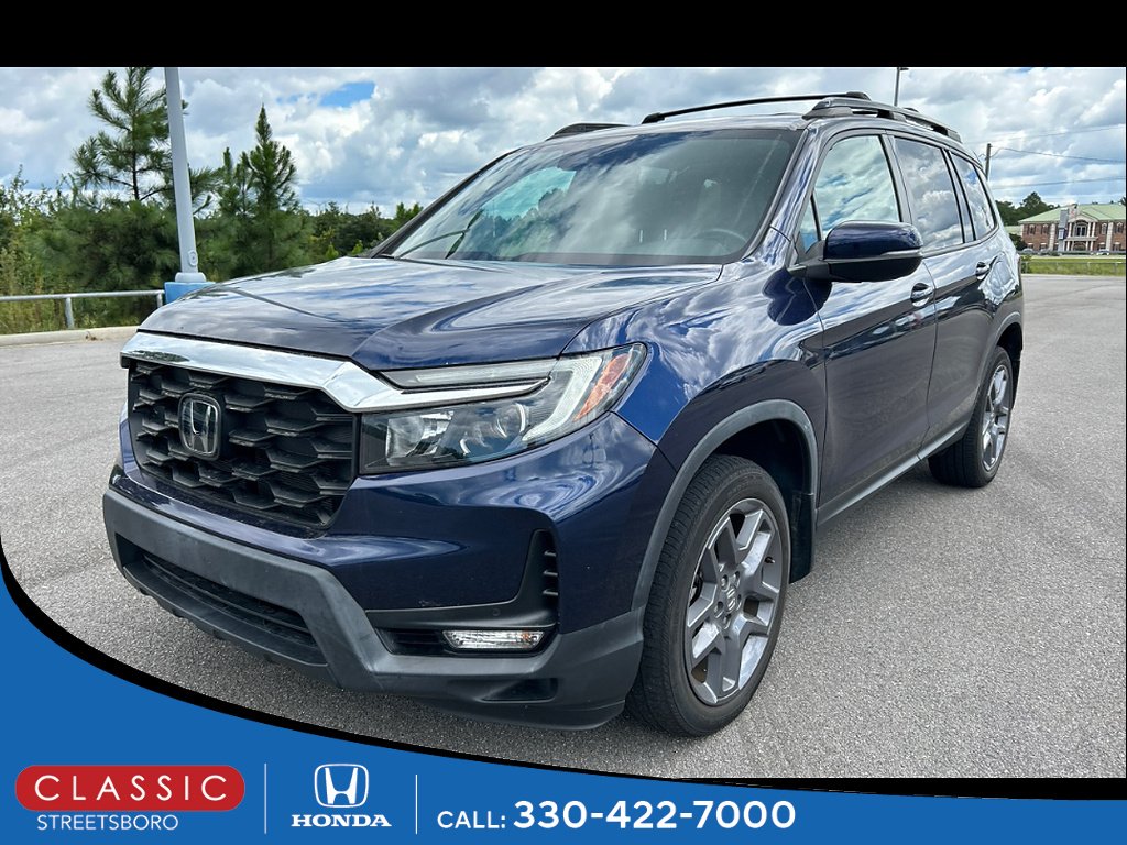 Certified Used 2023 Obsidian Blue Pearl Honda EX-L image 1