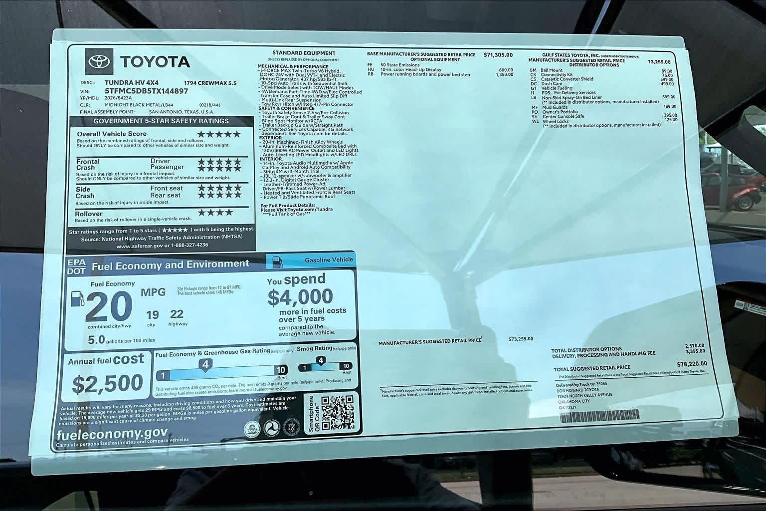 New 2026 Midnight Black Metallic Toyota 1794 Edition Hybrid image 20