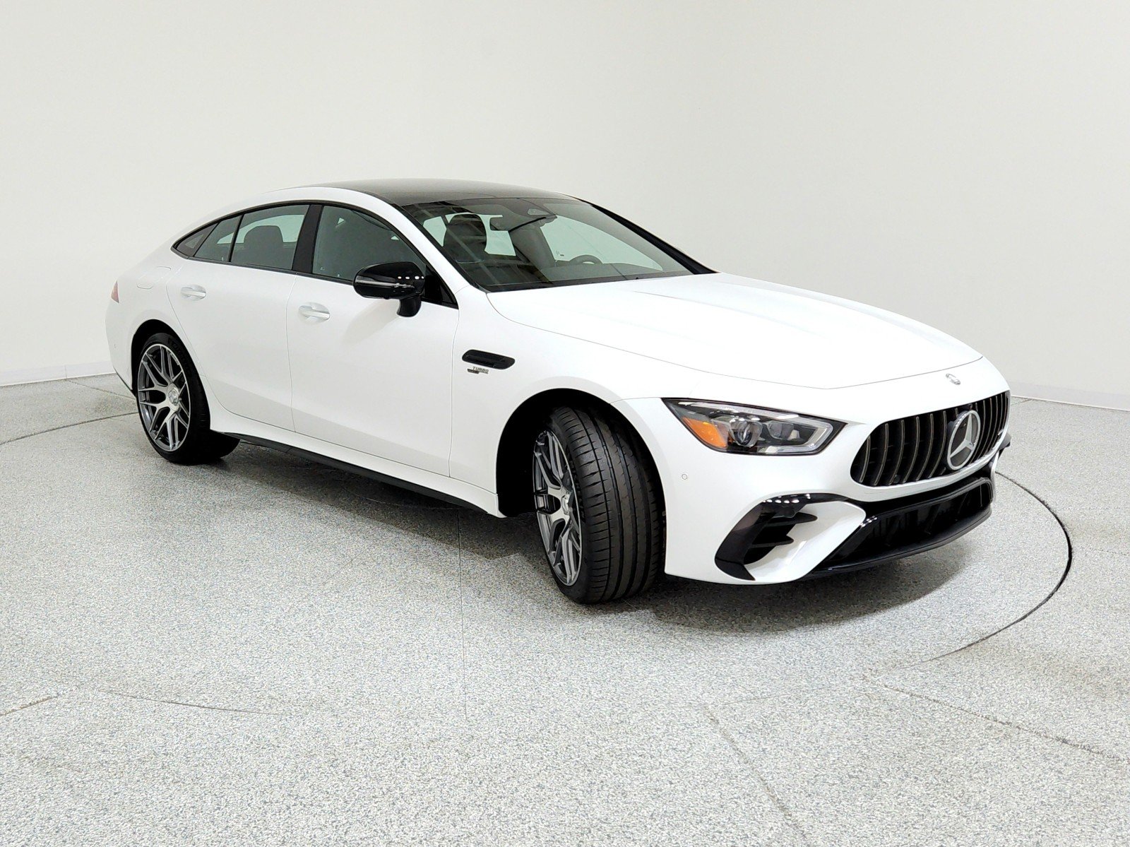 New 2026 MANUFAKTUR Moonlight White Metallic Mercedes-Benz AMG® GT 43 4-Door Coupe image 3