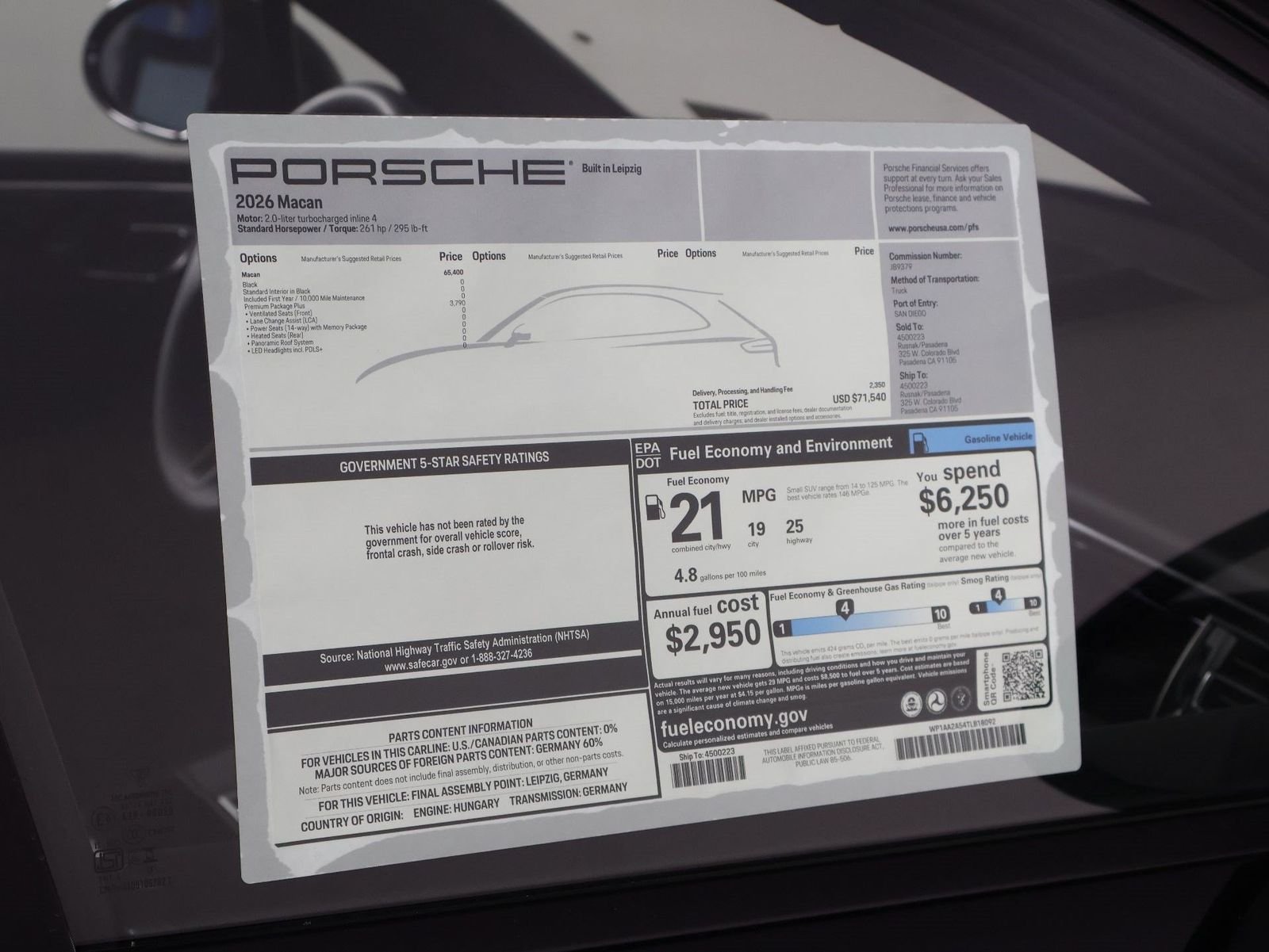 New 2026 Black Porsche  image 25