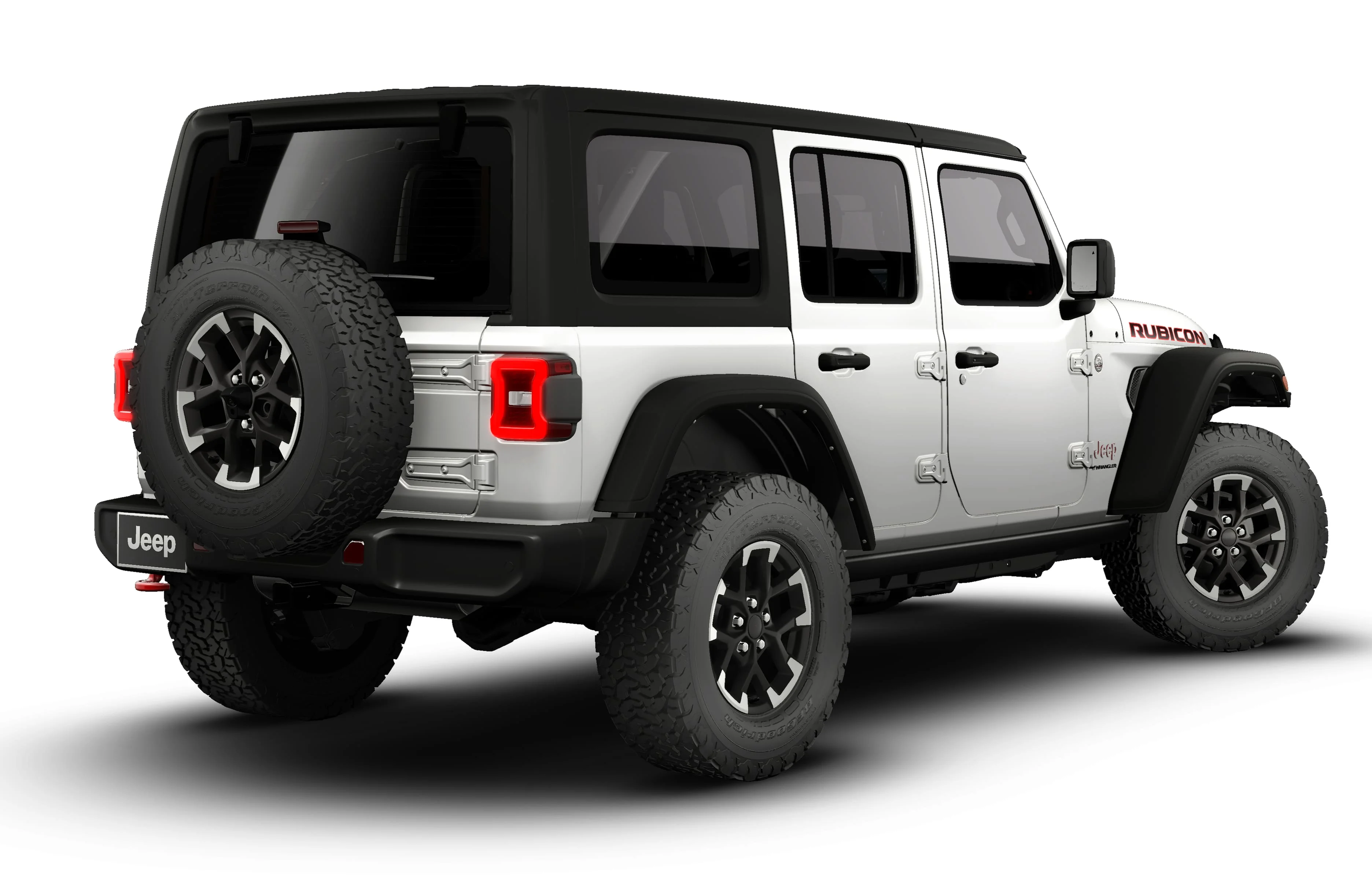 New 2026 Bright White Clear-Coat Exterior Paint Jeep Rubicon image 14