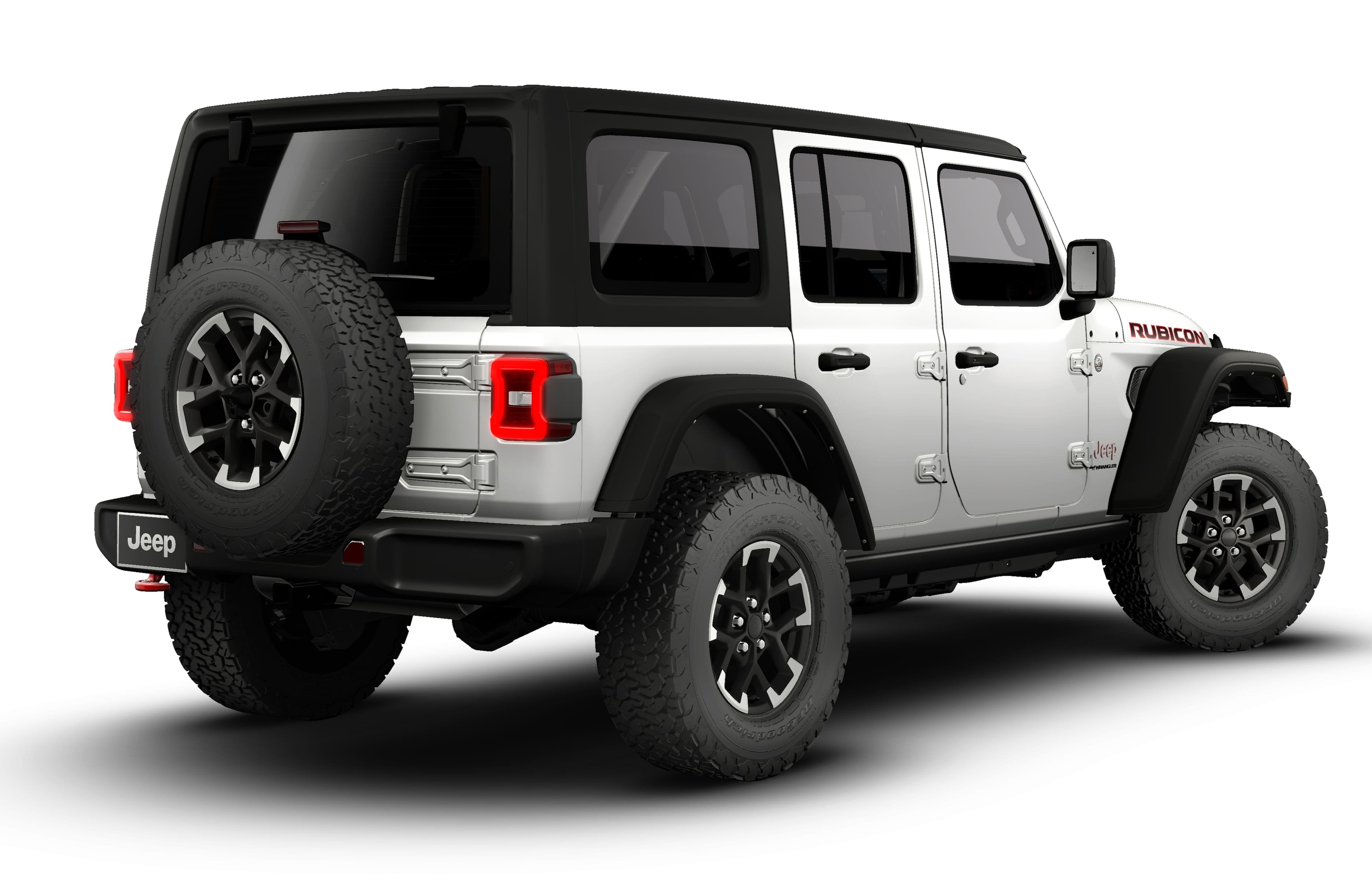 New 2026 Bright White Clear-Coat Exterior Paint Jeep Rubicon image 14