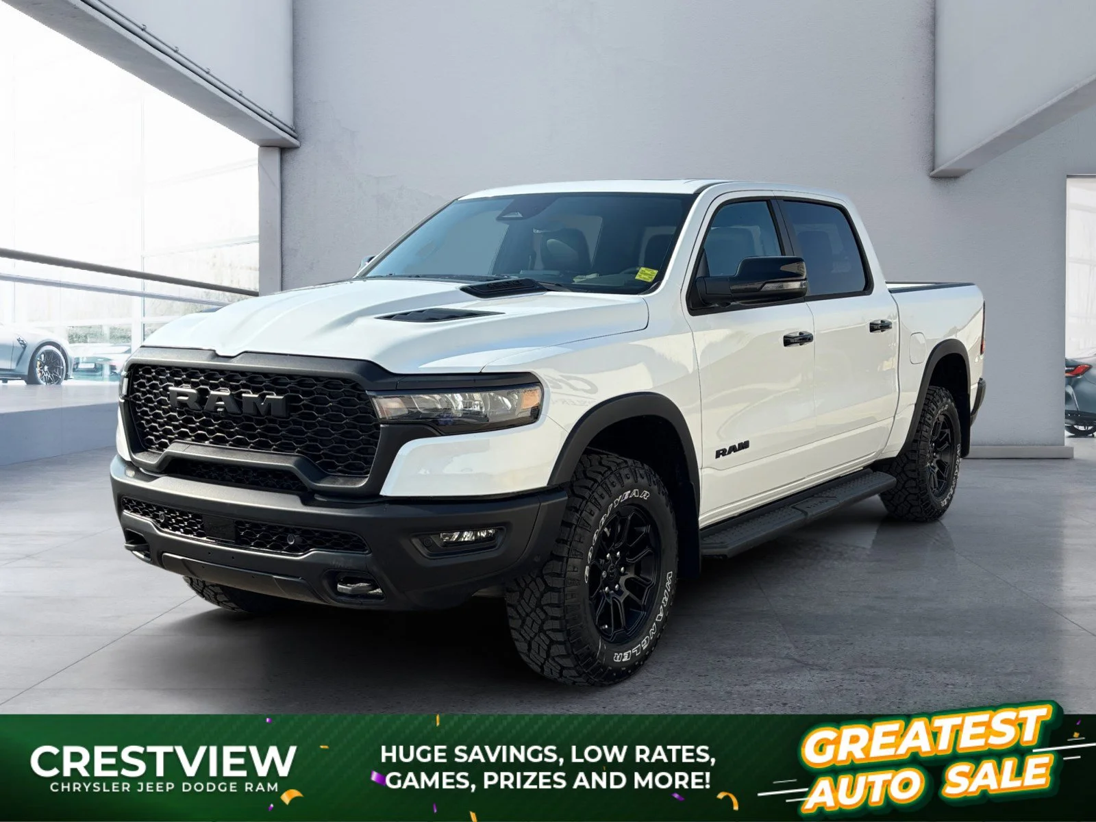New 2026 Bright White Ram Rebel image 1