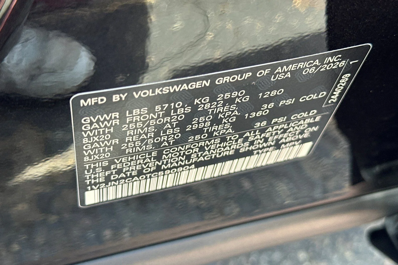 New 2026 Black Volkswagen 2.0T SE w/Technology image 24