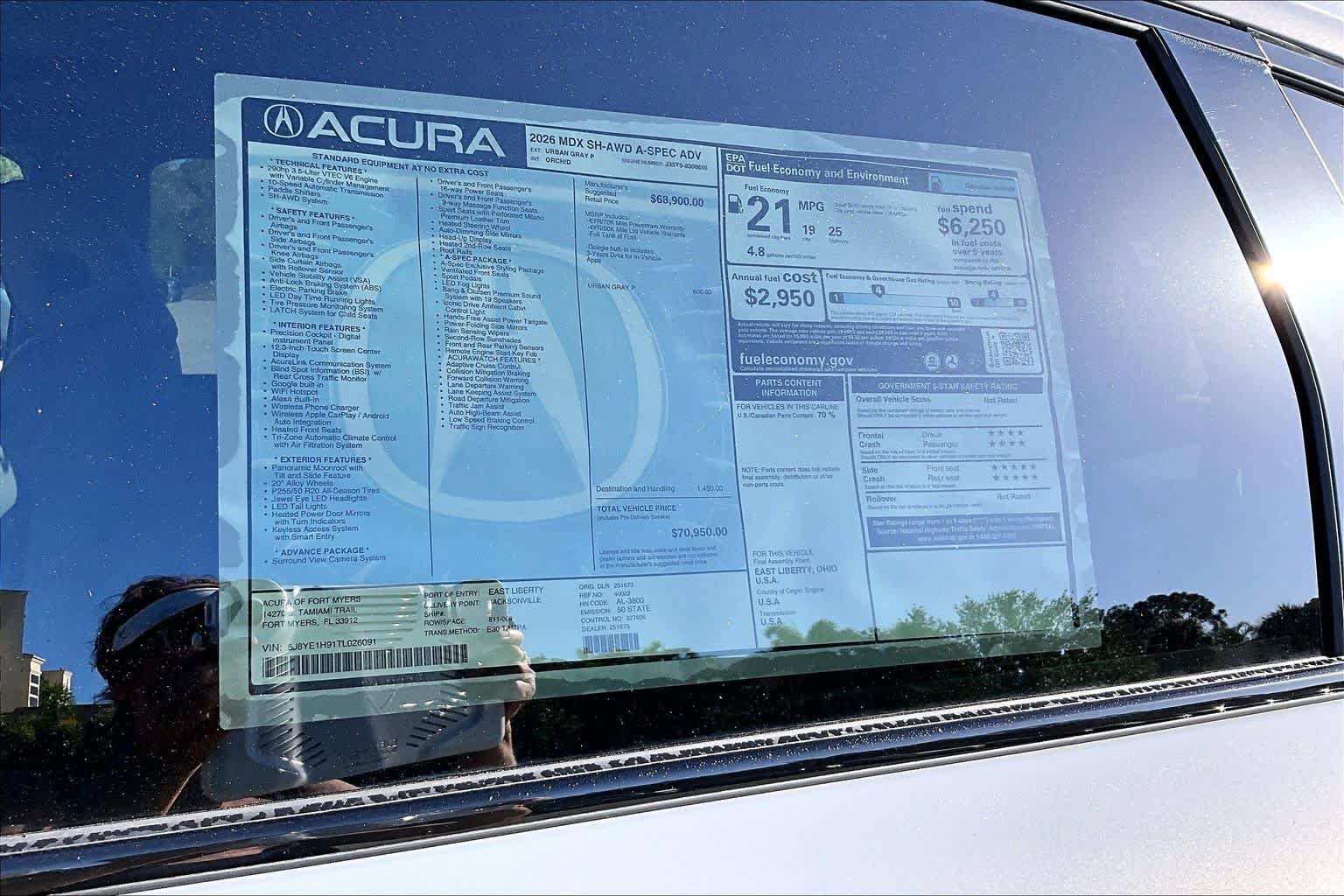 New 2026 Urban Gray Pearl Acura w/A-Spec Advance Package image 22