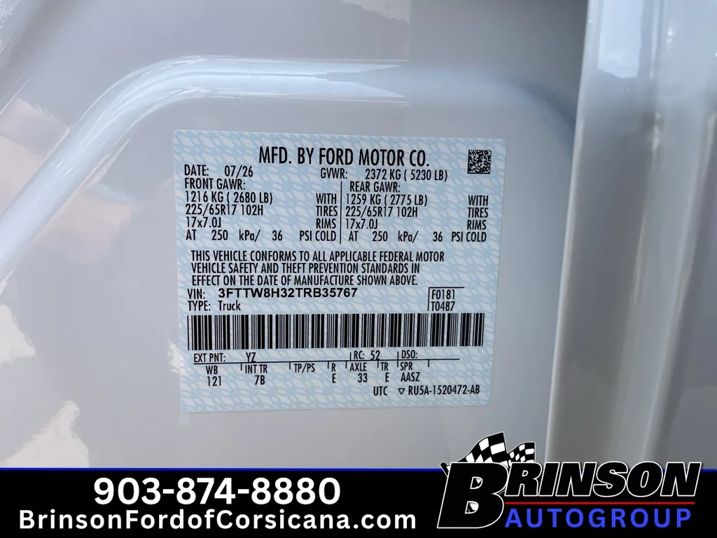 New 2026 White Ford XLT image 16