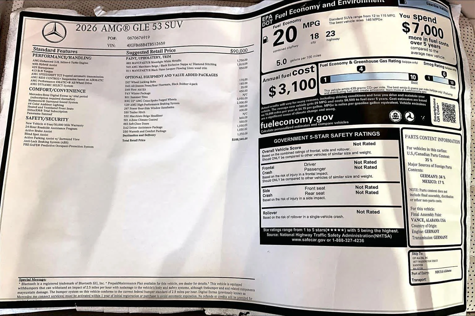 New 2026  Mercedes-Benz AMG® GLE 53 image 19