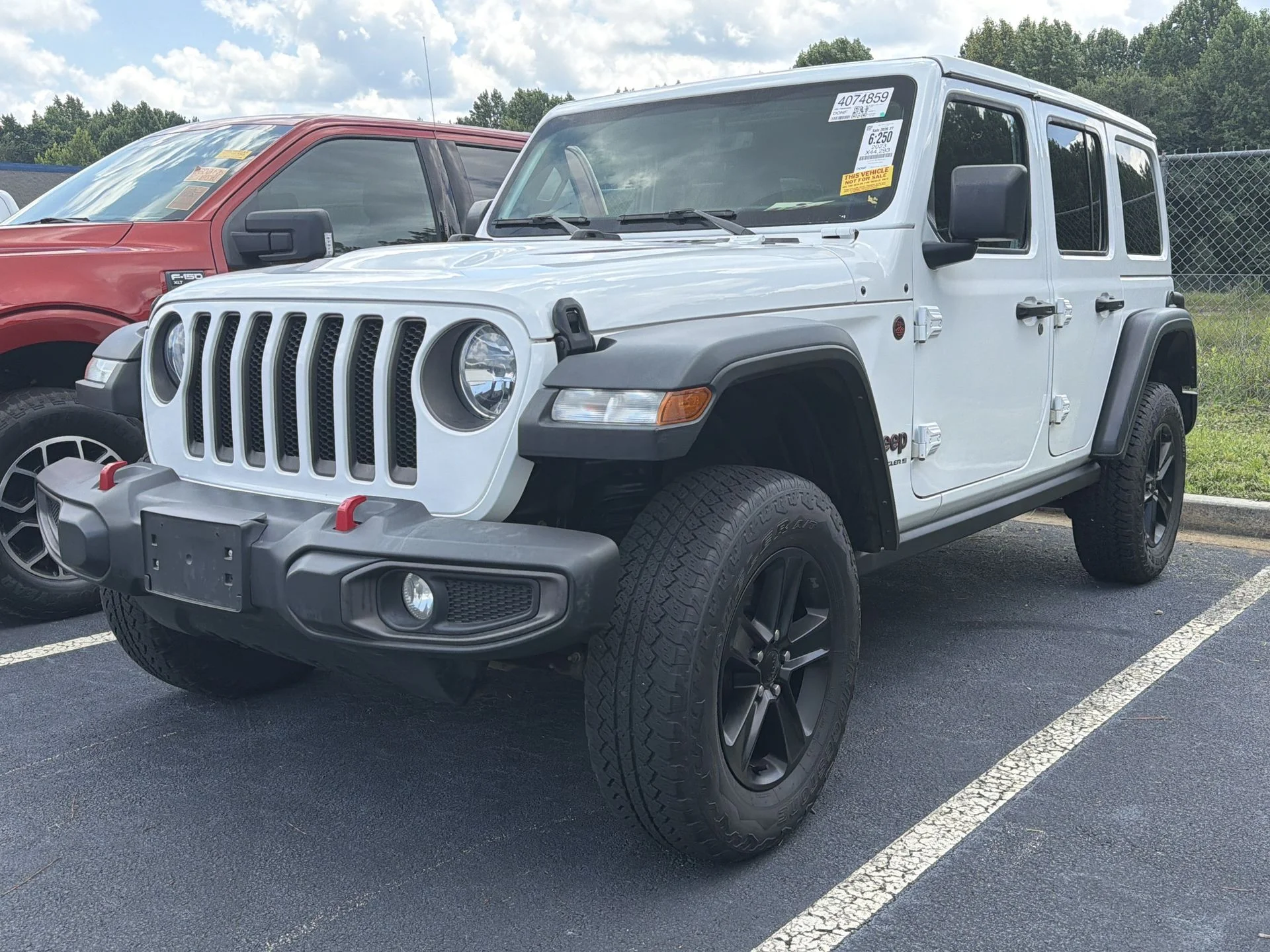 Used 2023 Bright White Clearcoat Jeep Rubicon image 1
