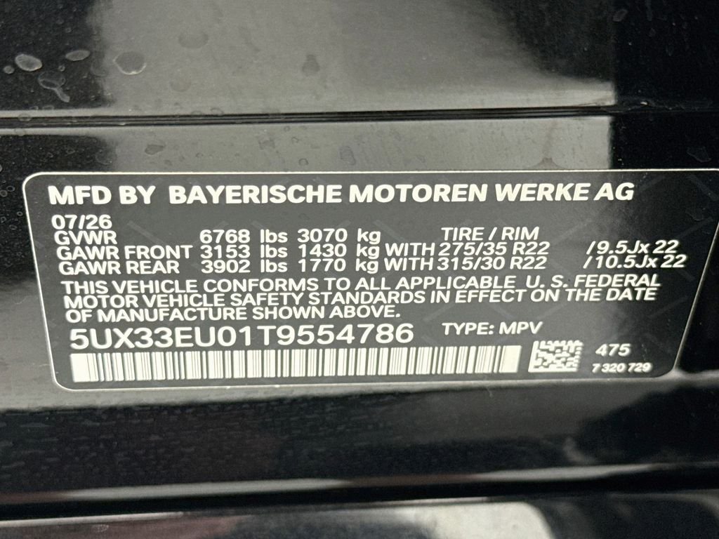 New 2026 Black Sapphire Metallic BMW M60i image 34