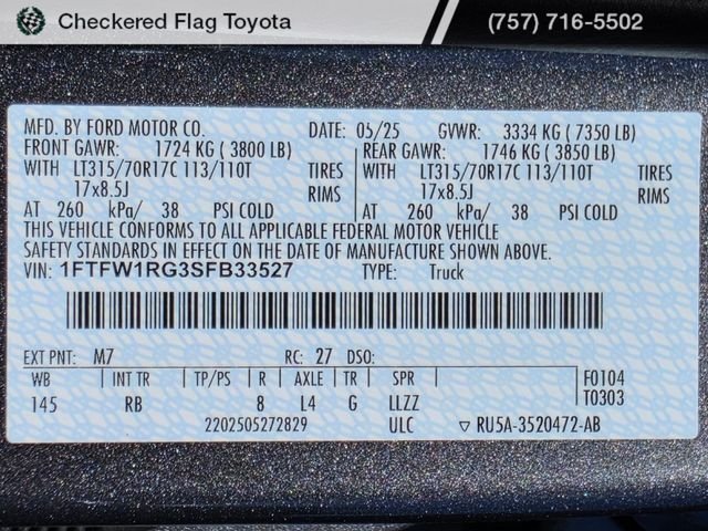 Used 2025 Carbonized Gray Metallic Ford Raptor image 25