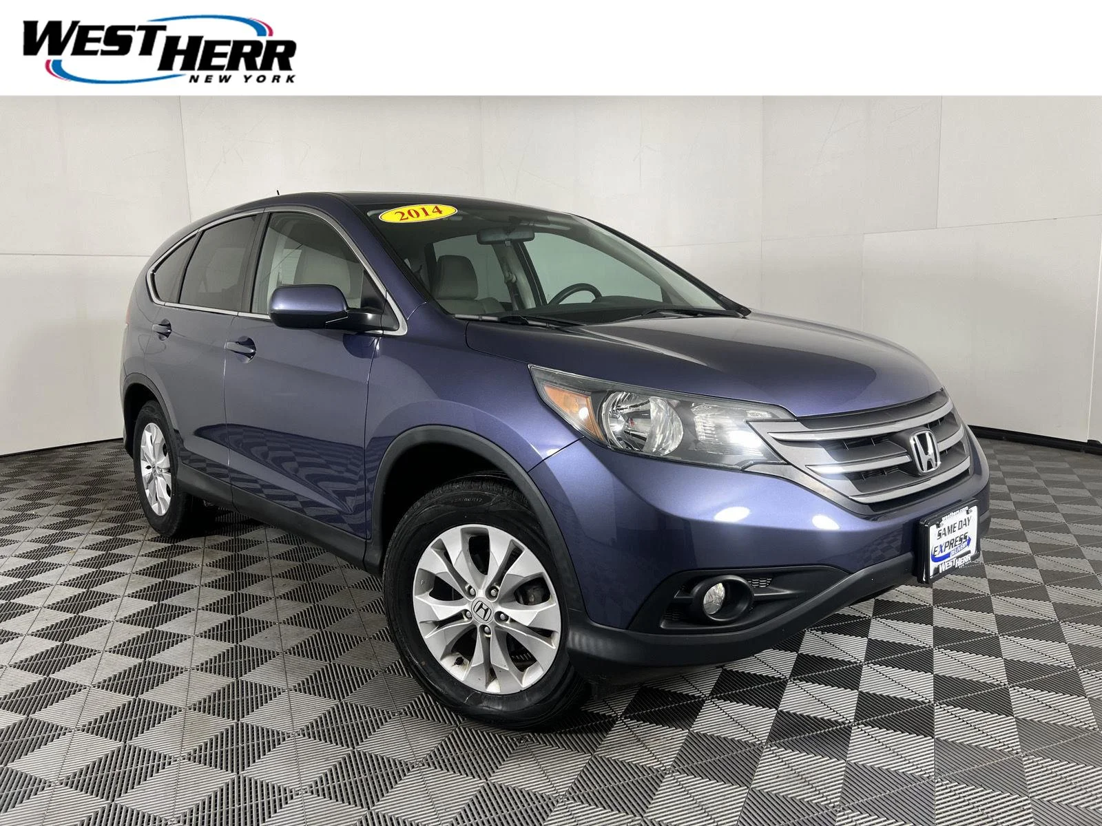 Used 2014 Twilight Blue Metallic Honda EX image 1
