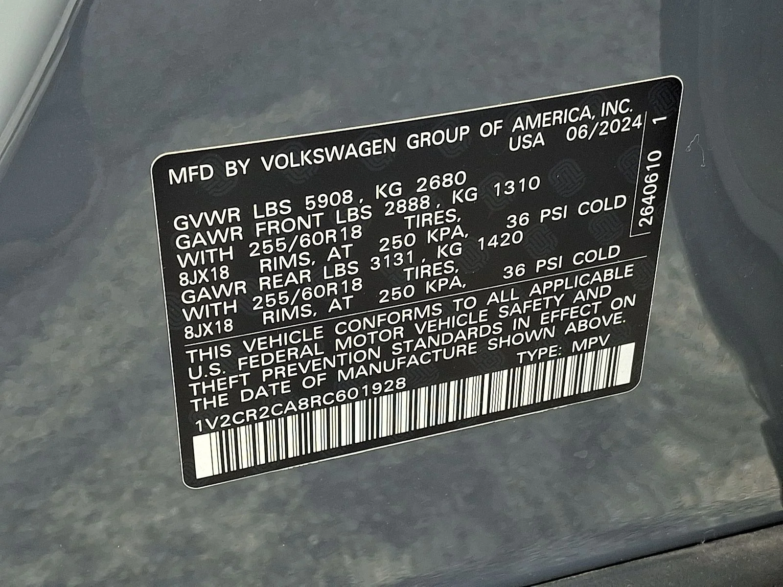 Used 2024 Gray Volkswagen 2.0T Peak Edition SE w/Technology image 27