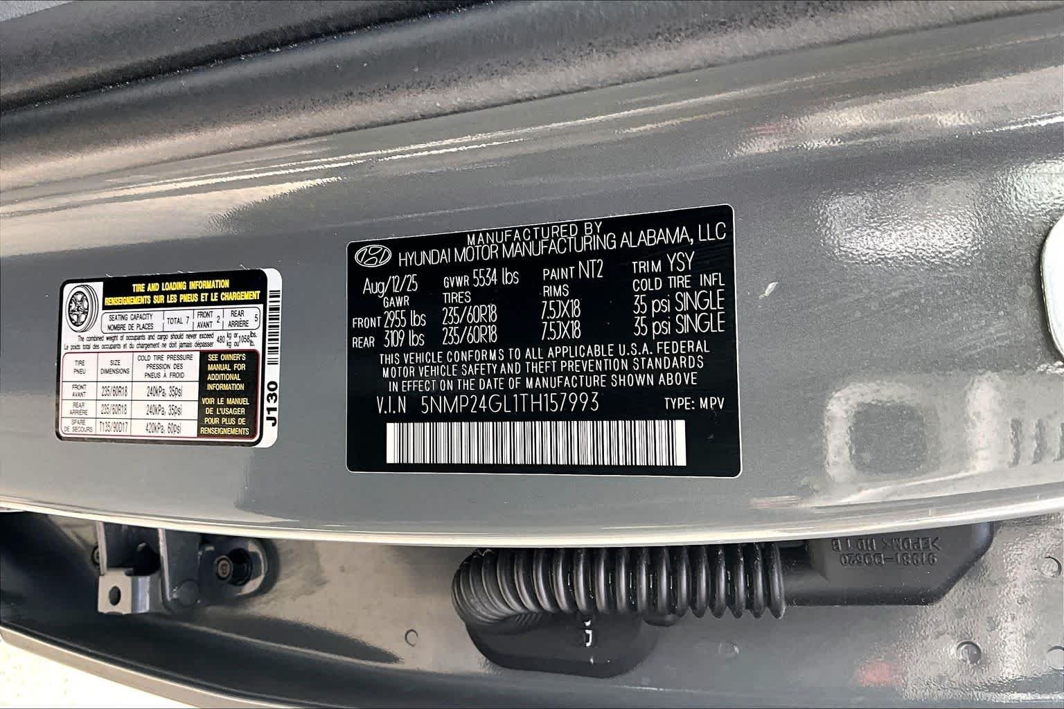 Used 2026 Hampton Gray Hyundai SEL image 33