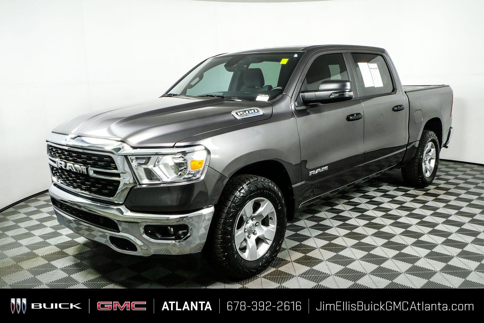 Used 2023 Granite Crystal Metallic Clearcoat Ram Big Horn image 25