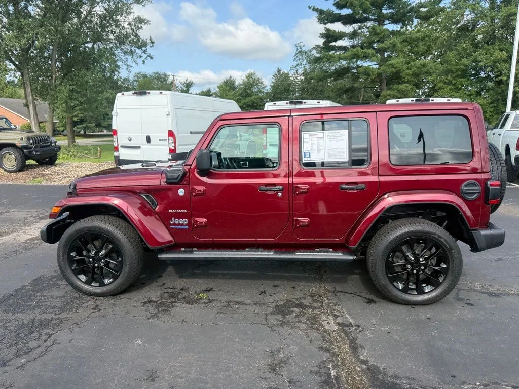 Certified Used 2021 Red Jeep Unlimited Sahara 4xe image 7