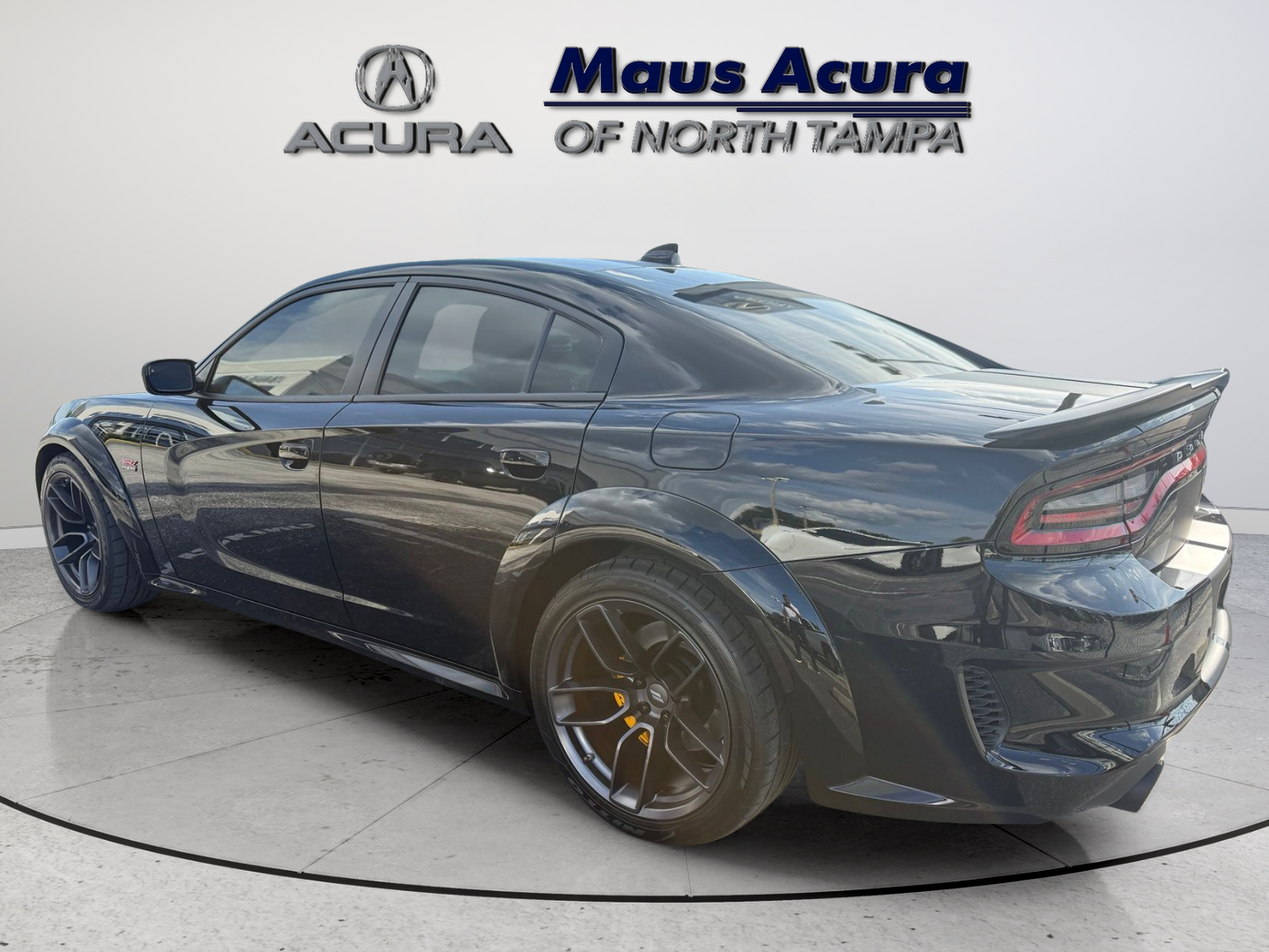 Used 2021 Pitch Black Clearcoat Dodge R/T Scat Pack Widebody image 5