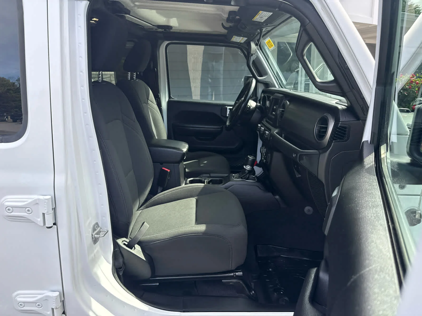 Used 2021 Bright White Clearcoat Jeep Sport S image 16