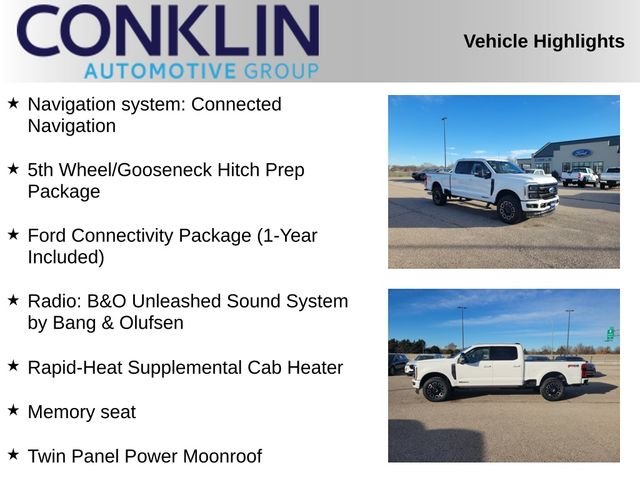 New 2026 Star White Metallic Tri-Coat Ford F-250® Platinum® image 2
