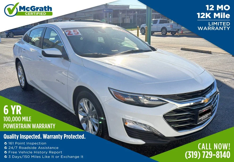 Certified Used 2025 White Chevrolet LT image 1