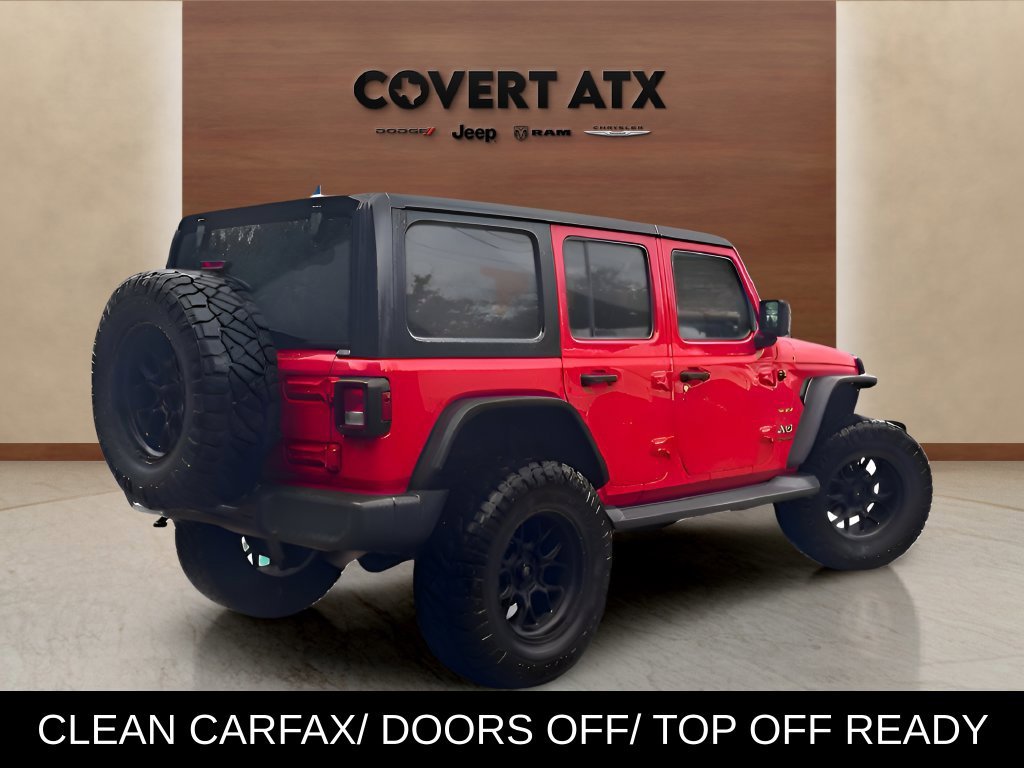 Used 2019 Red Jeep Unlimited Sahara image 4