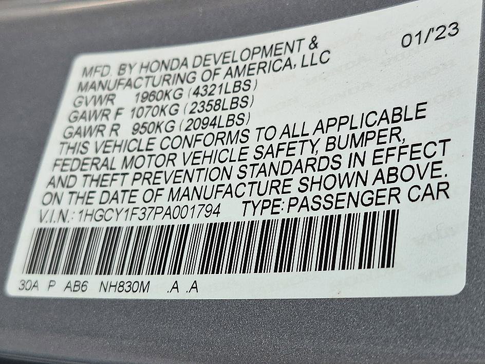 Used 2023 Lunar Silver Metallic Honda EX image 37