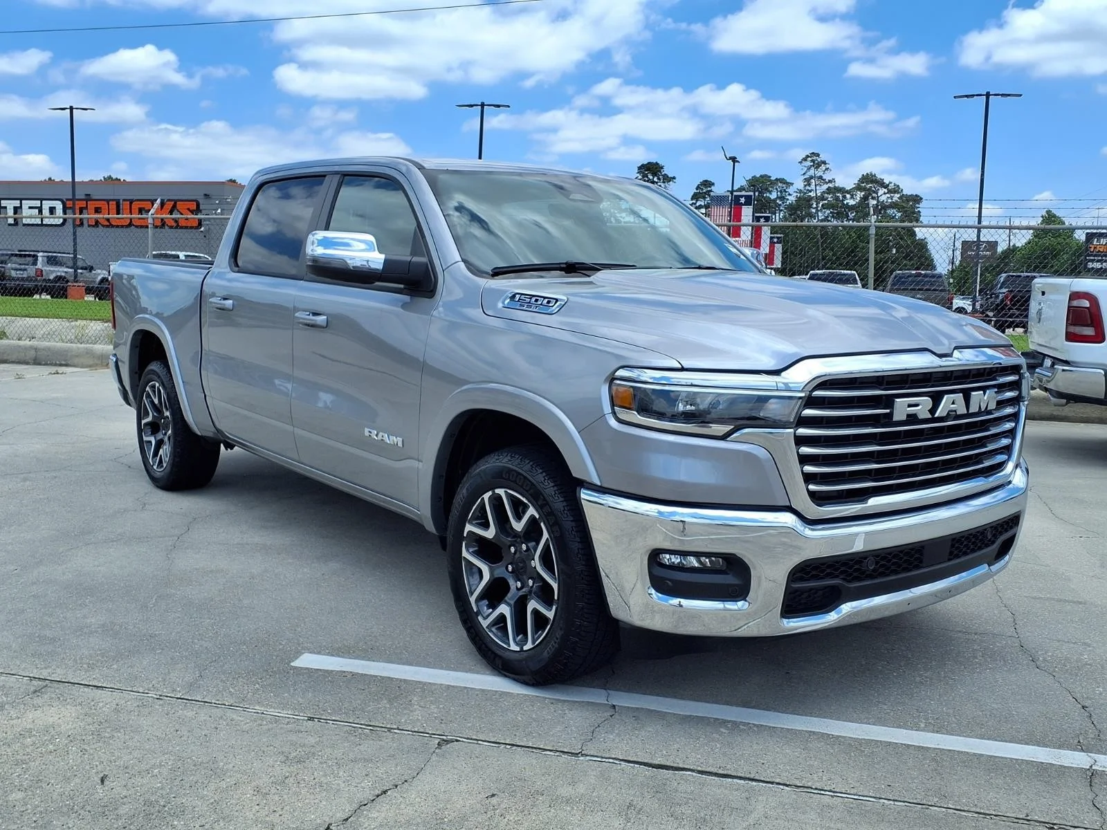 2025 Ram 1500 Laramie Silver at Robbins Nissan