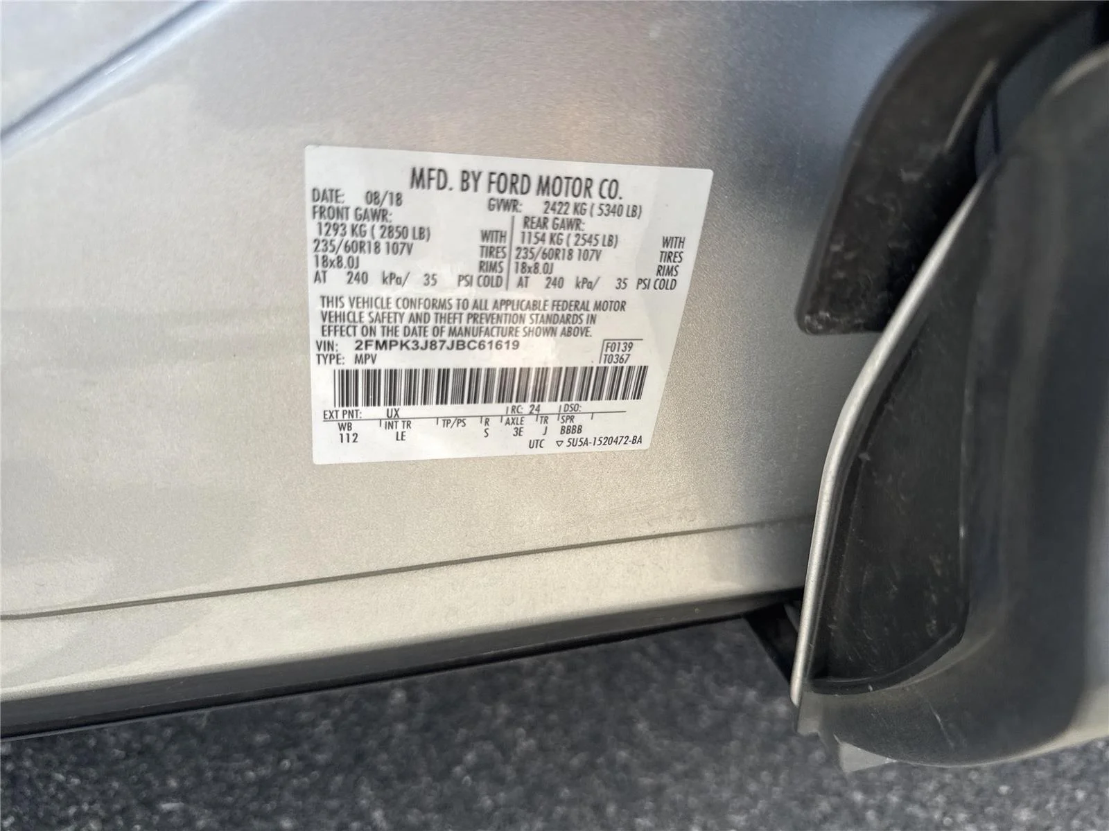 Used 2018 Ingot Silver Ford SEL image 38