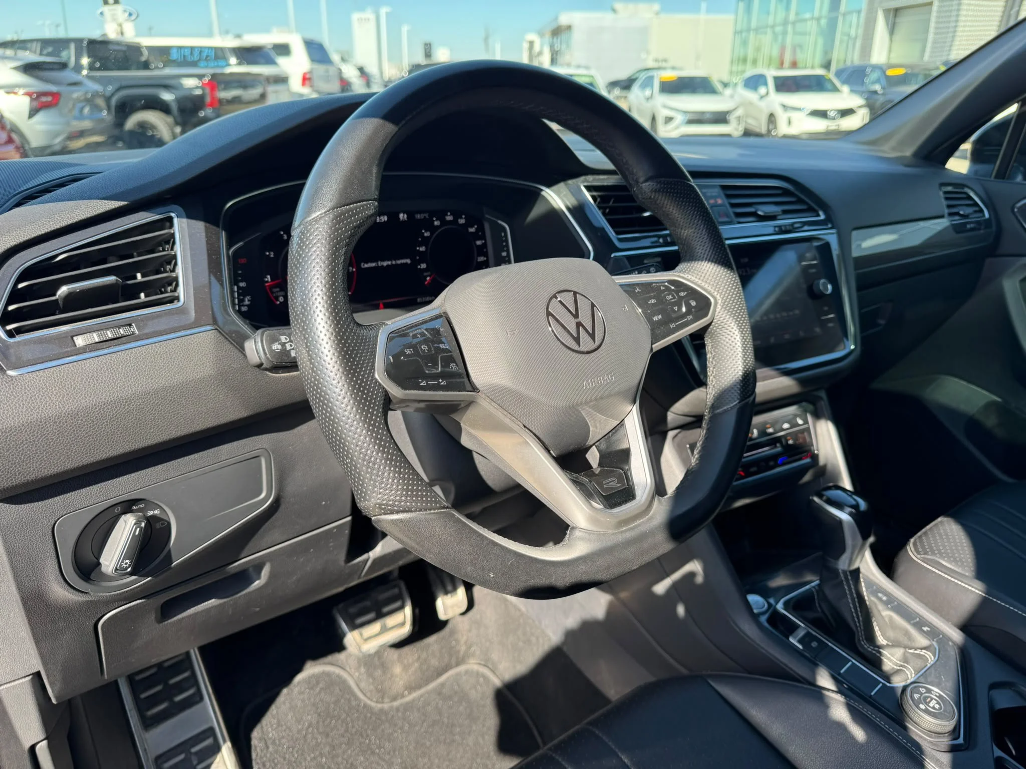 Certified Used 2022 Pyrite Silver Metallic Volkswagen Comfortline R-Line Black Edition*Adaptive Cruise | Remote Start | Htd Leather | Pano Roof | CarPlay image 6