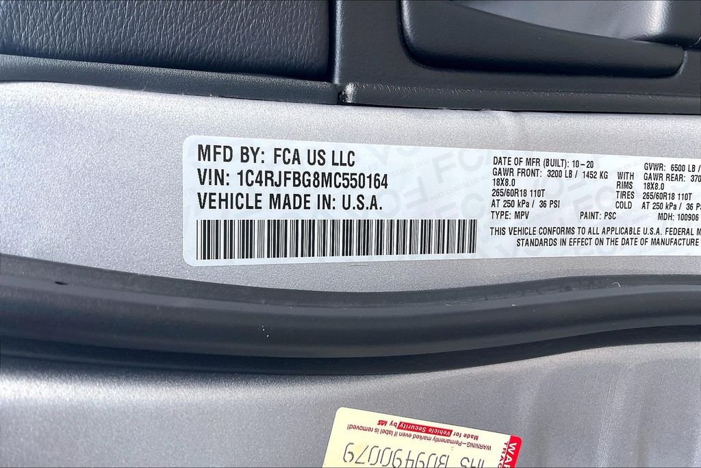 Used 2021 Silver Jeep Limited image 34