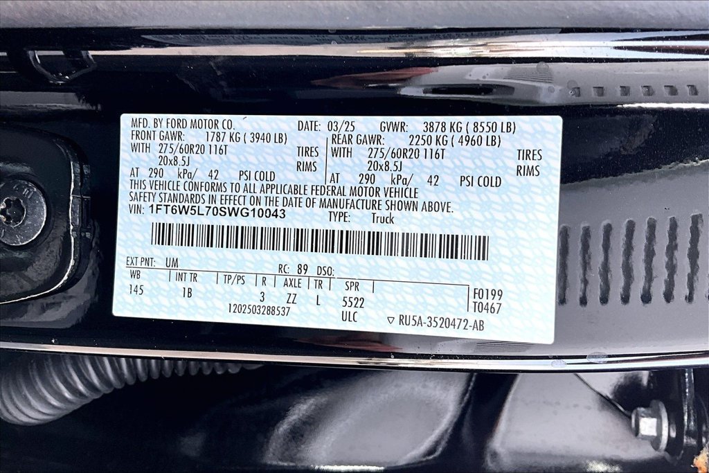 Used 2025 Black Metallic Ford Lariat image 5