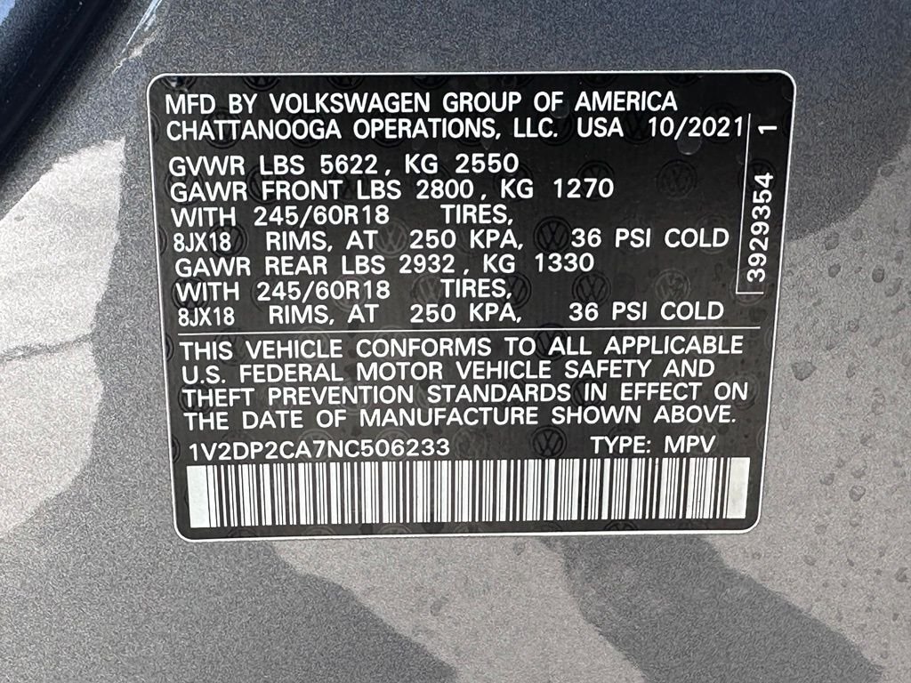 Used 2022 Gray Volkswagen 2.0T SE image 25