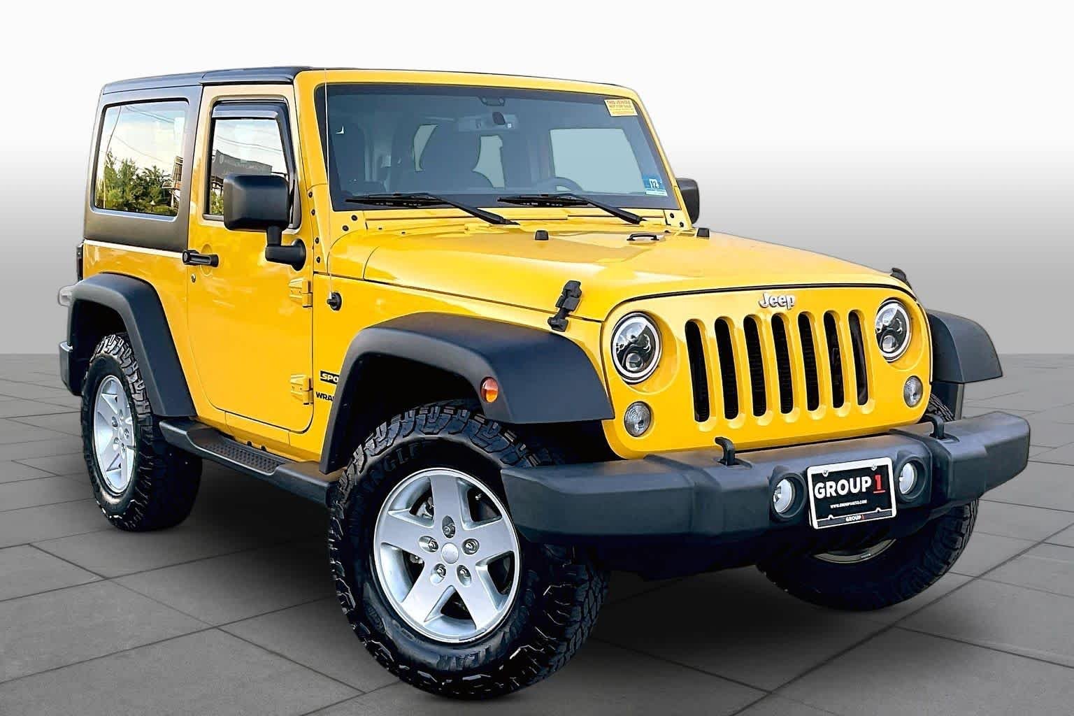 Used 2015 Baja Yellow Clearcoat Jeep Sport image 3